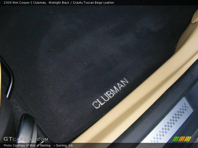 Midnight Black / Gravity Tuscan Beige Leather 2009 Mini Cooper S Clubman