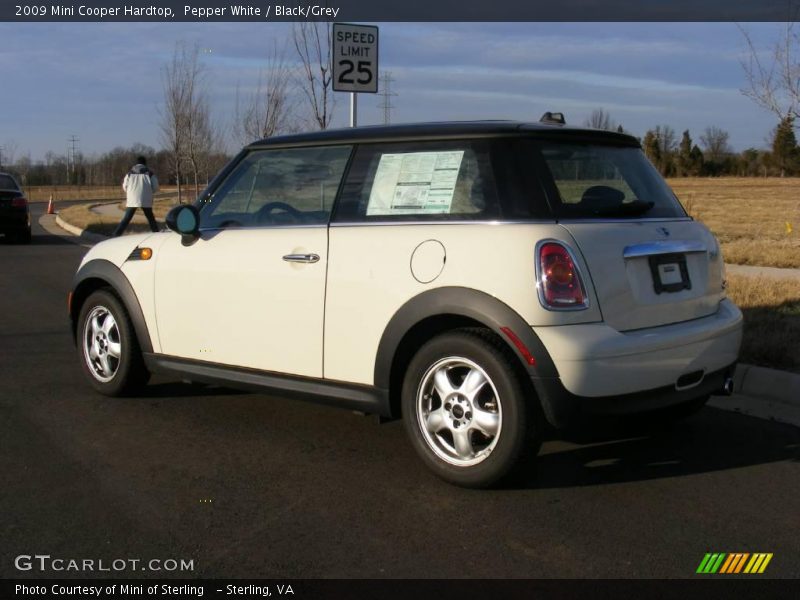 Pepper White / Black/Grey 2009 Mini Cooper Hardtop