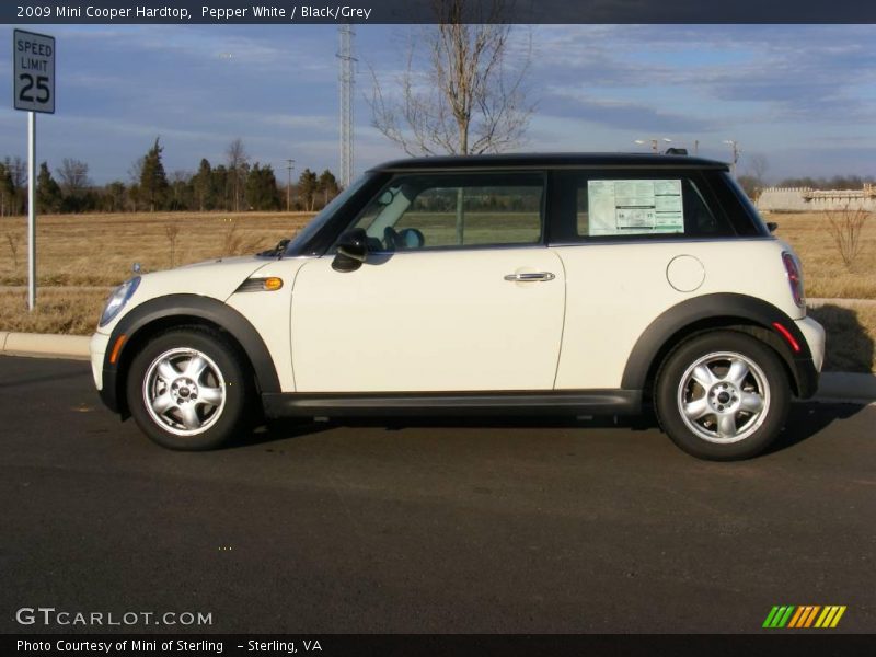 Pepper White / Black/Grey 2009 Mini Cooper Hardtop