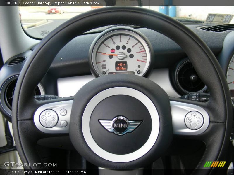 Pepper White / Black/Grey 2009 Mini Cooper Hardtop