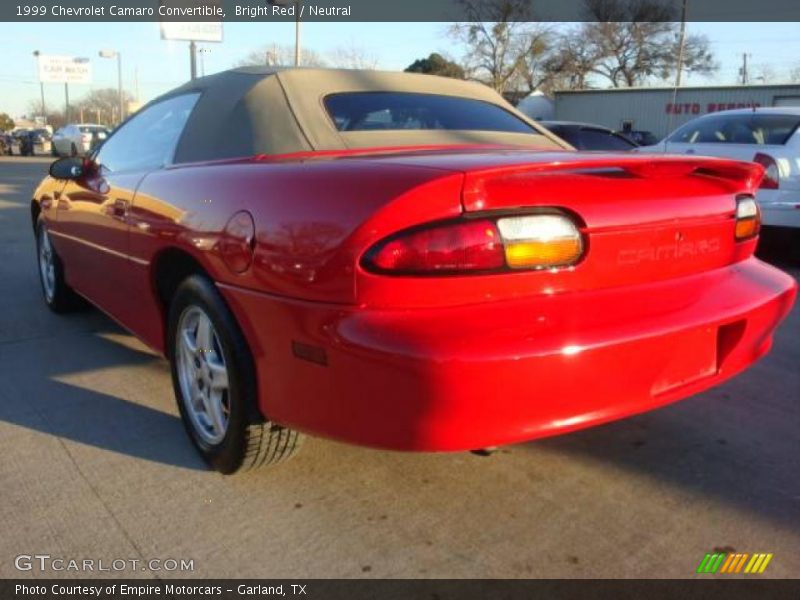 Bright Red / Neutral 1999 Chevrolet Camaro Convertible