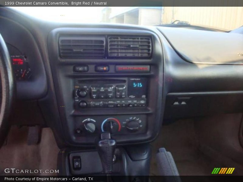 Bright Red / Neutral 1999 Chevrolet Camaro Convertible