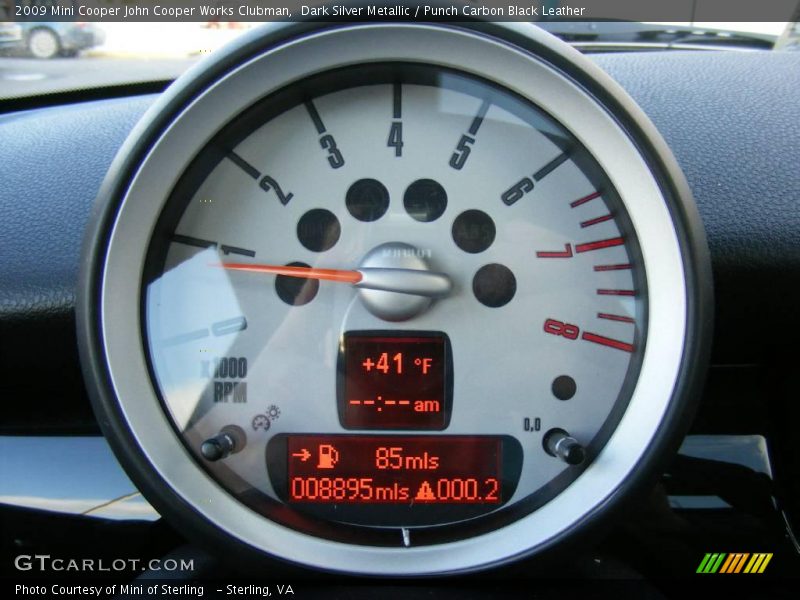 Dark Silver Metallic / Punch Carbon Black Leather 2009 Mini Cooper John Cooper Works Clubman