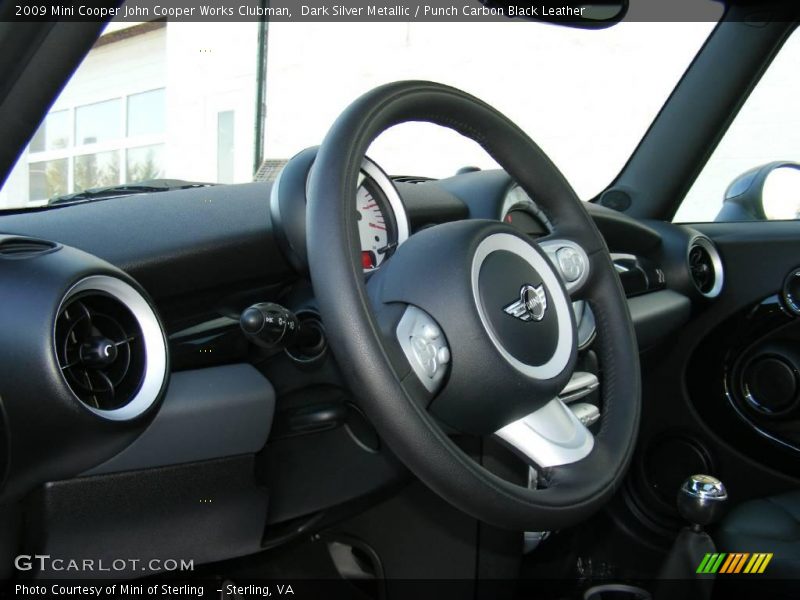 Dark Silver Metallic / Punch Carbon Black Leather 2009 Mini Cooper John Cooper Works Clubman