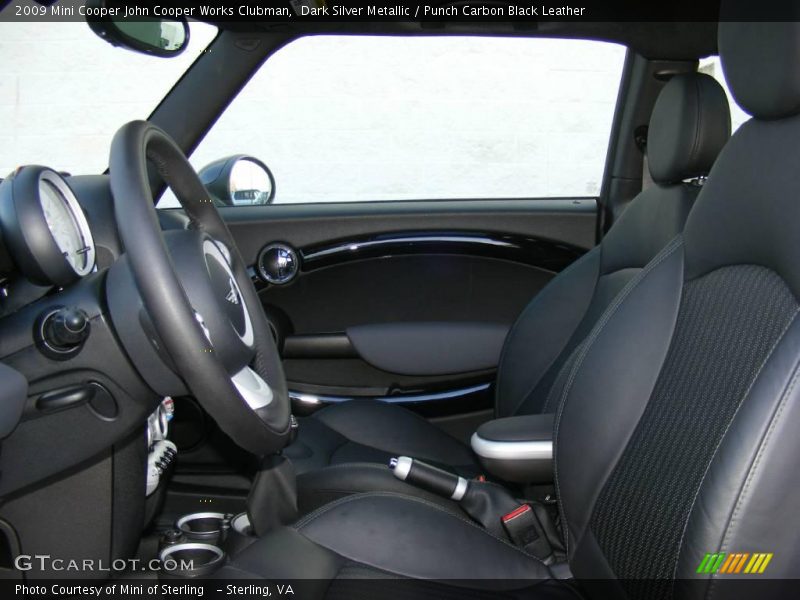  2009 Cooper John Cooper Works Clubman Punch Carbon Black Leather Interior