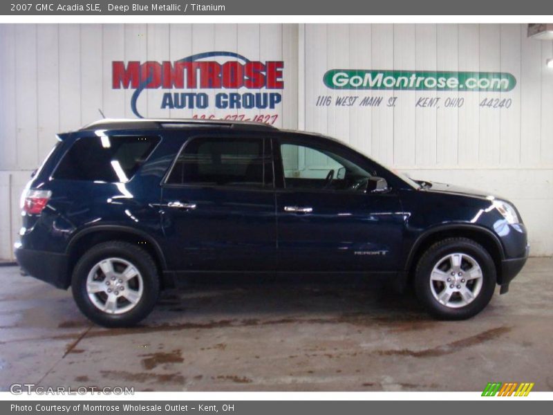 Deep Blue Metallic / Titanium 2007 GMC Acadia SLE