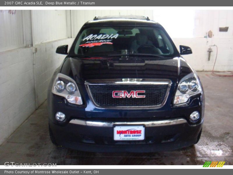 Deep Blue Metallic / Titanium 2007 GMC Acadia SLE