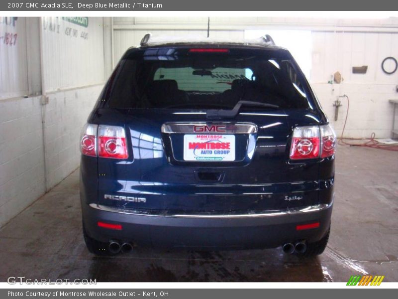 Deep Blue Metallic / Titanium 2007 GMC Acadia SLE