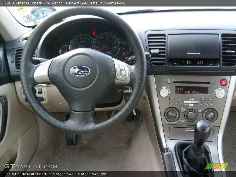 Harvest Gold Metallic / Warm Ivory 2008 Subaru Outback 2.5i Wagon