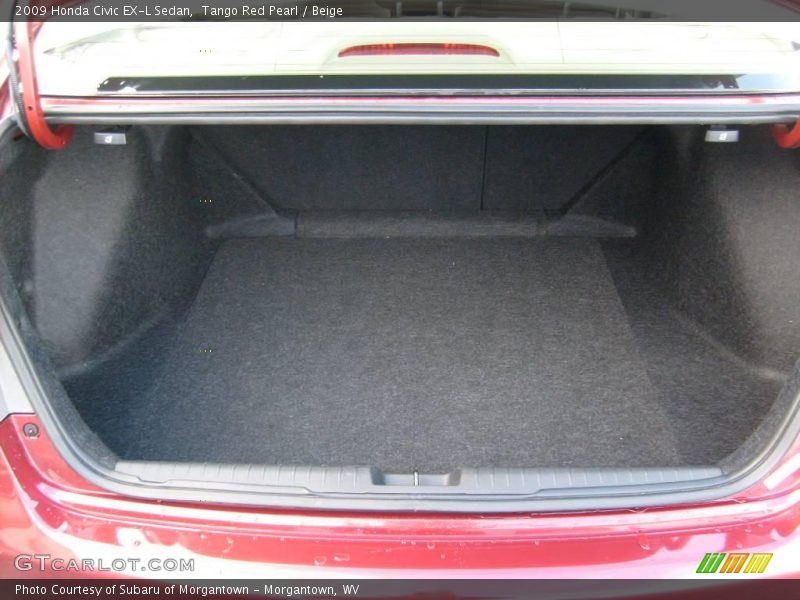 Tango Red Pearl / Beige 2009 Honda Civic EX-L Sedan