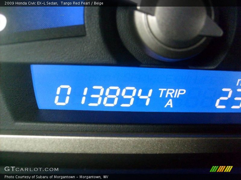 Tango Red Pearl / Beige 2009 Honda Civic EX-L Sedan