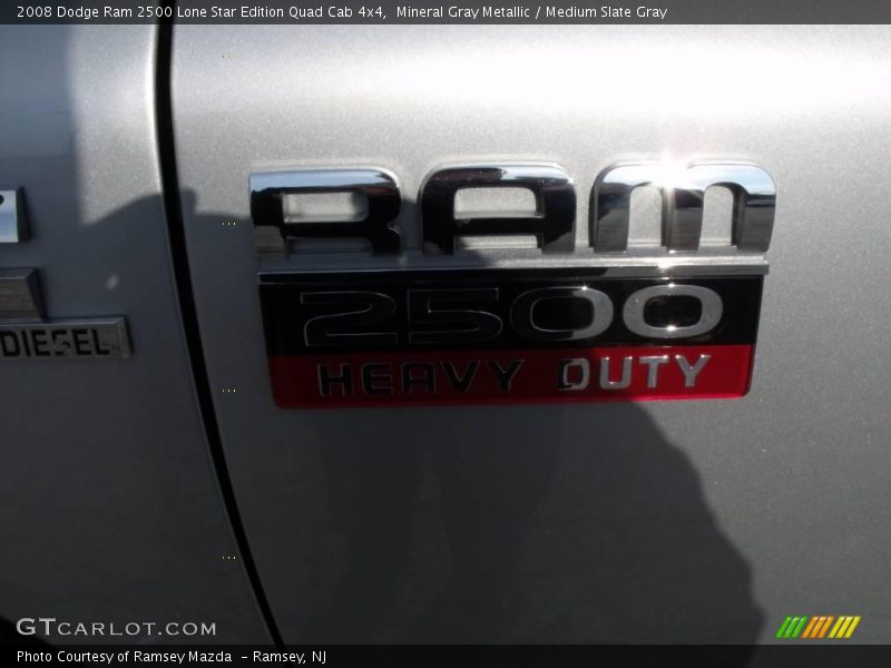 Mineral Gray Metallic / Medium Slate Gray 2008 Dodge Ram 2500 Lone Star Edition Quad Cab 4x4