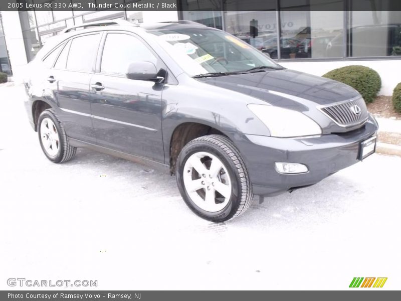 Thunder Cloud Metallic / Black 2005 Lexus RX 330 AWD