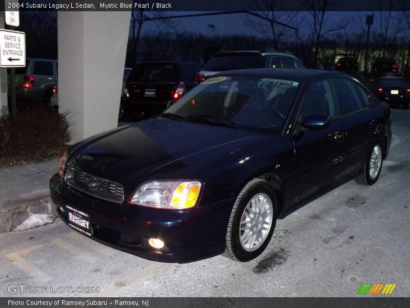 Mystic Blue Pearl / Black 2004 Subaru Legacy L Sedan