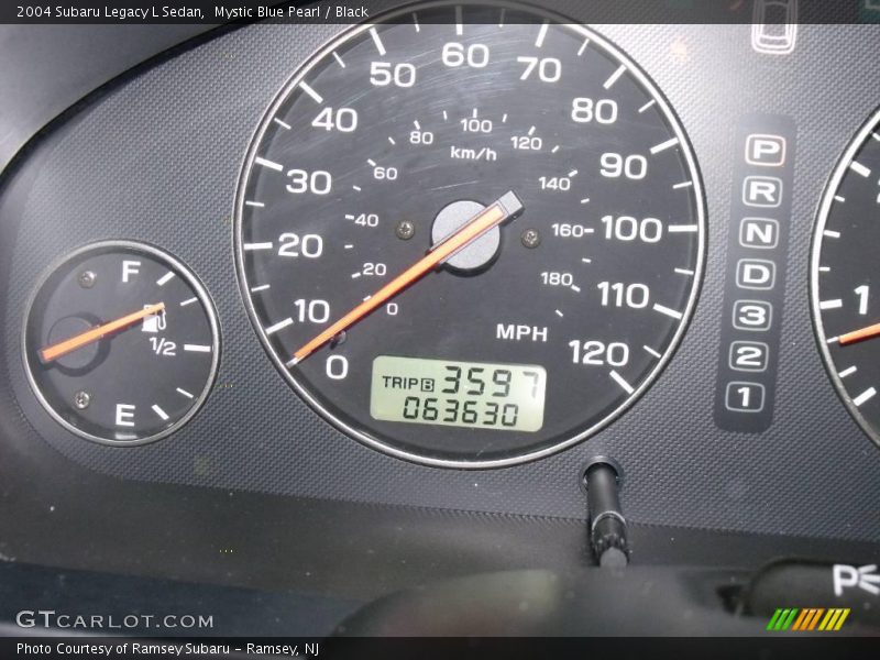 Mystic Blue Pearl / Black 2004 Subaru Legacy L Sedan