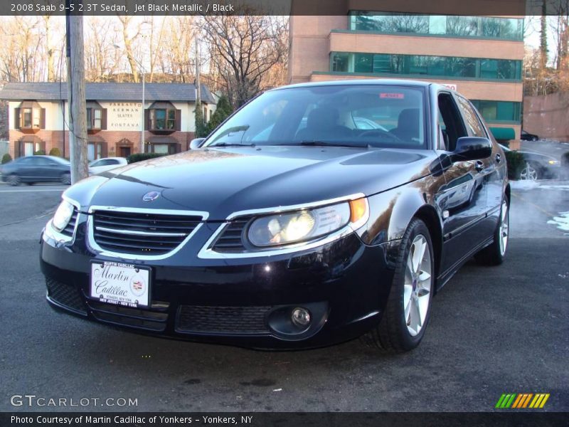 Jet Black Metallic / Black 2008 Saab 9-5 2.3T Sedan