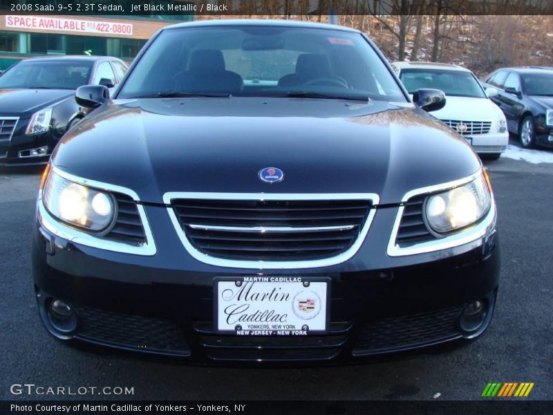 Jet Black Metallic / Black 2008 Saab 9-5 2.3T Sedan