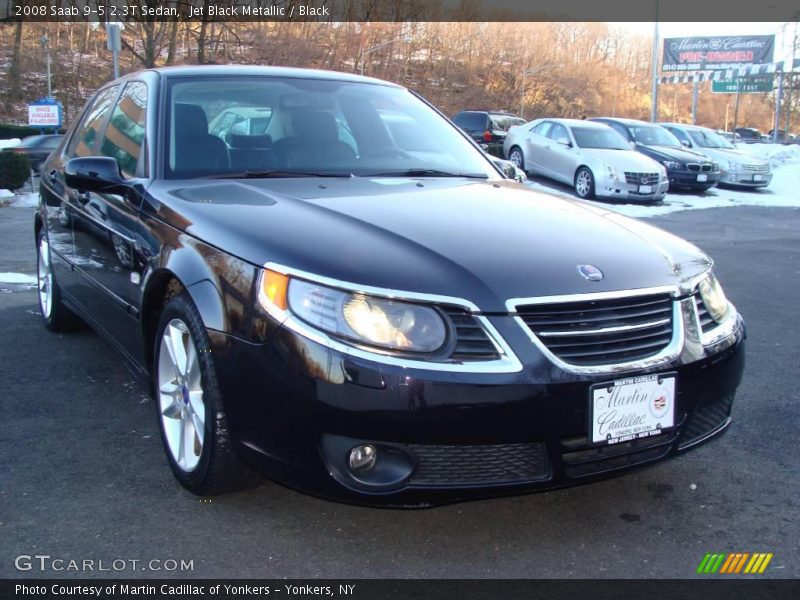 Jet Black Metallic / Black 2008 Saab 9-5 2.3T Sedan