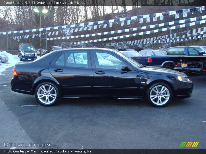 Jet Black Metallic / Black 2008 Saab 9-5 2.3T Sedan