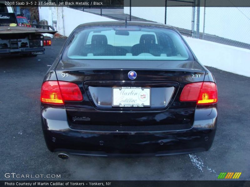 Jet Black Metallic / Black 2008 Saab 9-5 2.3T Sedan