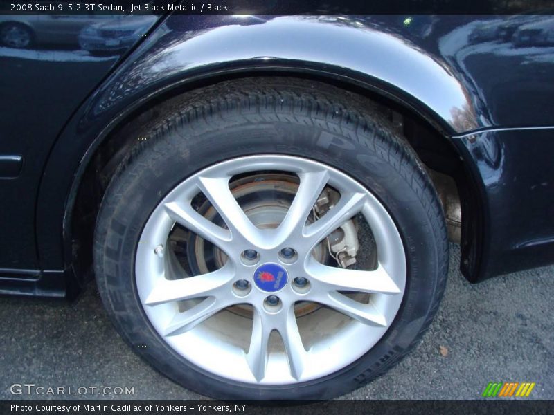 Jet Black Metallic / Black 2008 Saab 9-5 2.3T Sedan