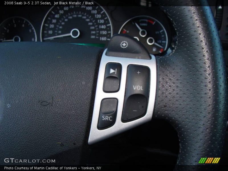 Jet Black Metallic / Black 2008 Saab 9-5 2.3T Sedan