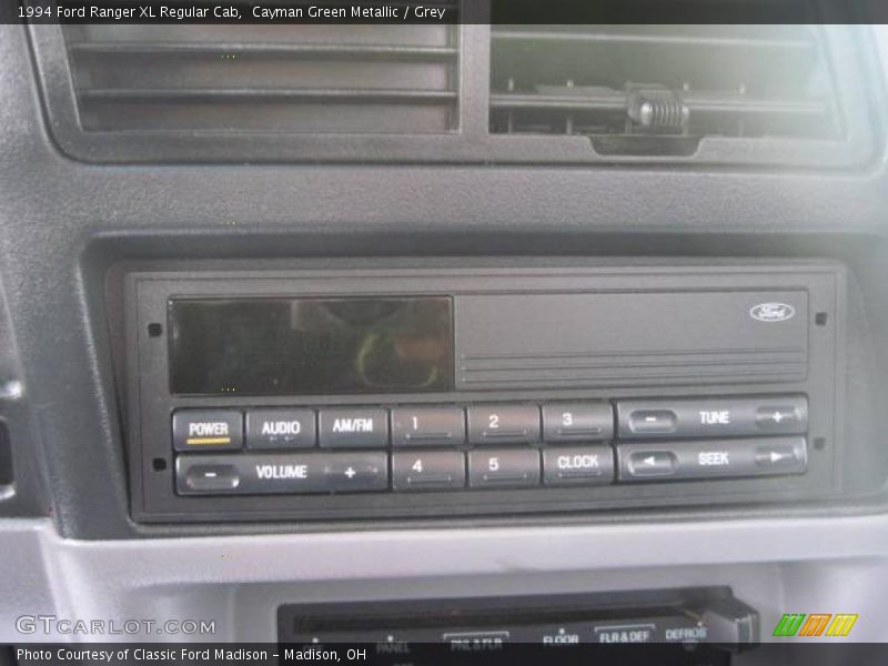 Cayman Green Metallic / Grey 1994 Ford Ranger XL Regular Cab