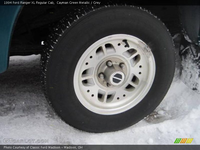 Cayman Green Metallic / Grey 1994 Ford Ranger XL Regular Cab