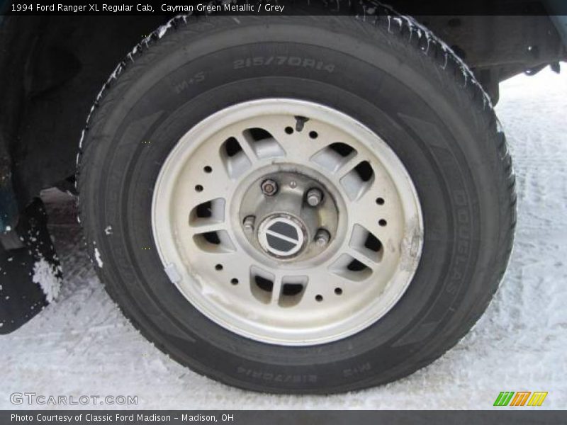 Cayman Green Metallic / Grey 1994 Ford Ranger XL Regular Cab