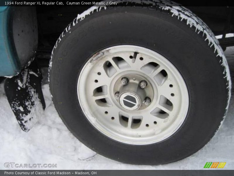Cayman Green Metallic / Grey 1994 Ford Ranger XL Regular Cab