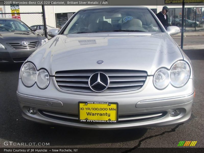 Brilliant Silver Metallic / Ash 2005 Mercedes-Benz CLK 320 Cabriolet