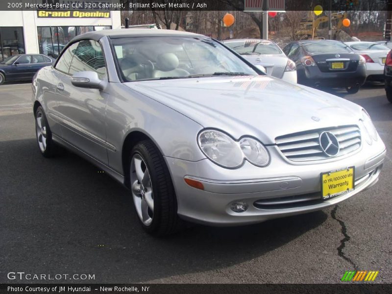 Brilliant Silver Metallic / Ash 2005 Mercedes-Benz CLK 320 Cabriolet