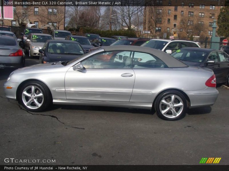 Brilliant Silver Metallic / Ash 2005 Mercedes-Benz CLK 320 Cabriolet