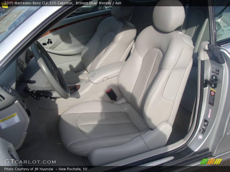 Brilliant Silver Metallic / Ash 2005 Mercedes-Benz CLK 320 Cabriolet