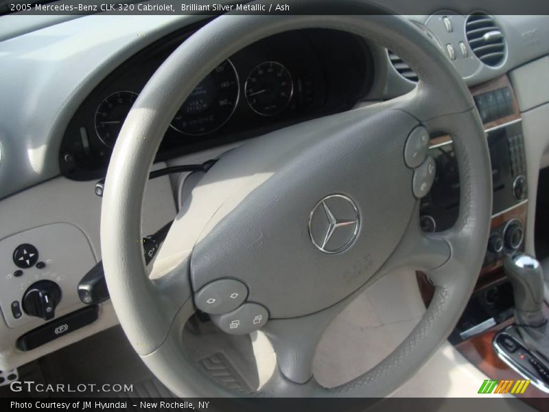 Brilliant Silver Metallic / Ash 2005 Mercedes-Benz CLK 320 Cabriolet