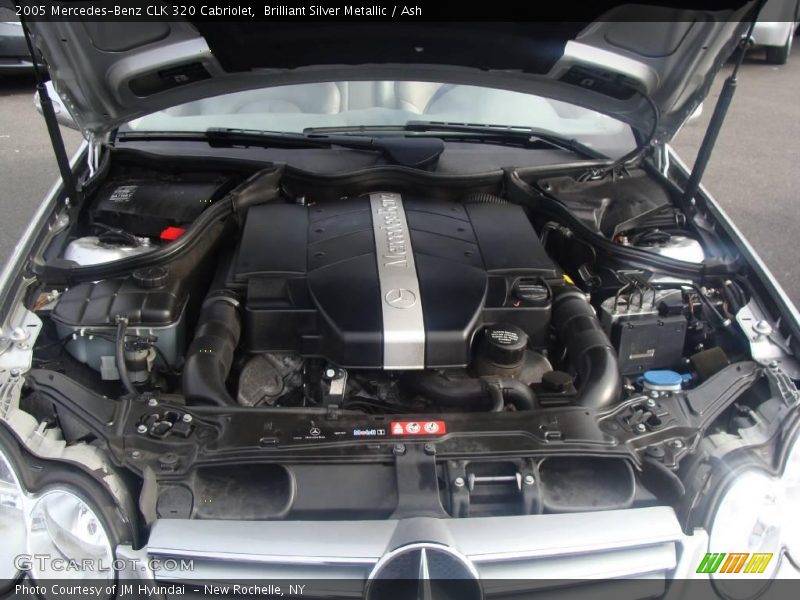 Brilliant Silver Metallic / Ash 2005 Mercedes-Benz CLK 320 Cabriolet