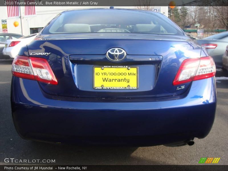 Blue Ribbon Metallic / Ash Gray 2010 Toyota Camry LE