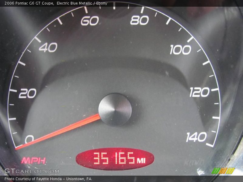 Electric Blue Metallic / Ebony 2006 Pontiac G6 GT Coupe