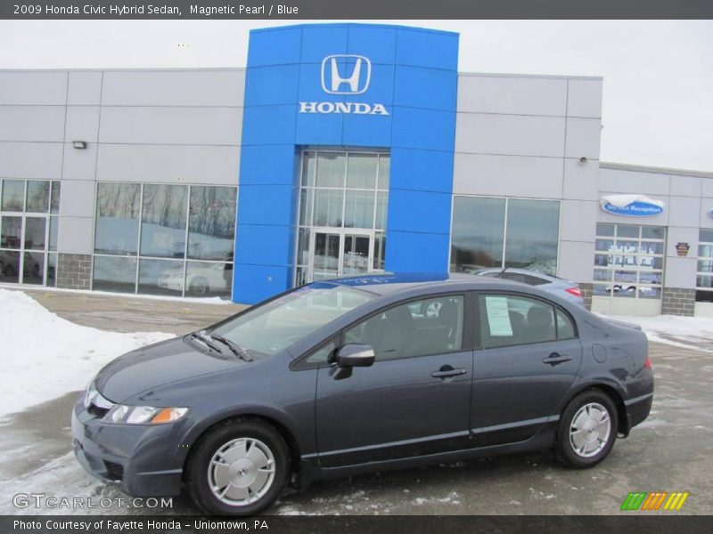 Magnetic Pearl / Blue 2009 Honda Civic Hybrid Sedan