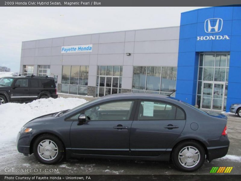 Magnetic Pearl / Blue 2009 Honda Civic Hybrid Sedan