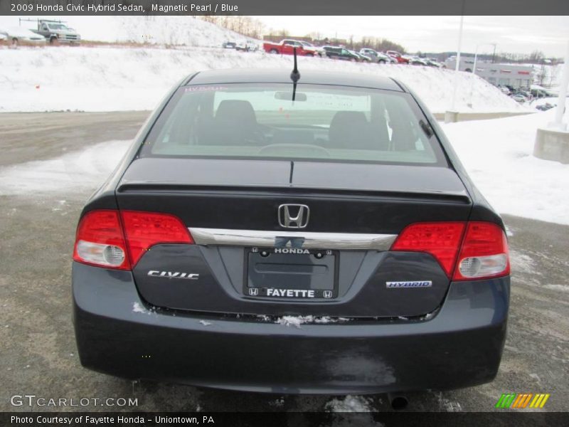 Magnetic Pearl / Blue 2009 Honda Civic Hybrid Sedan