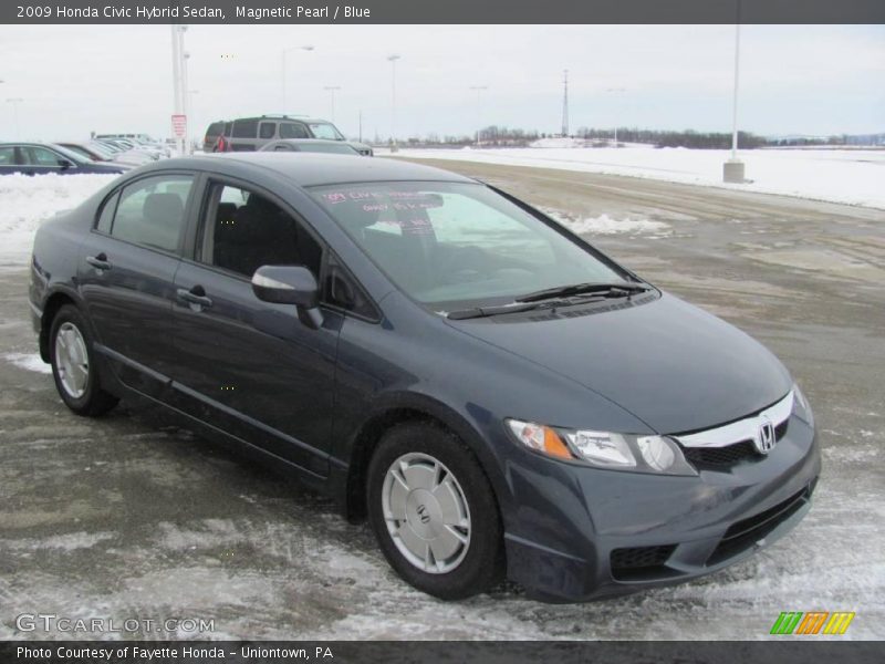 Magnetic Pearl / Blue 2009 Honda Civic Hybrid Sedan
