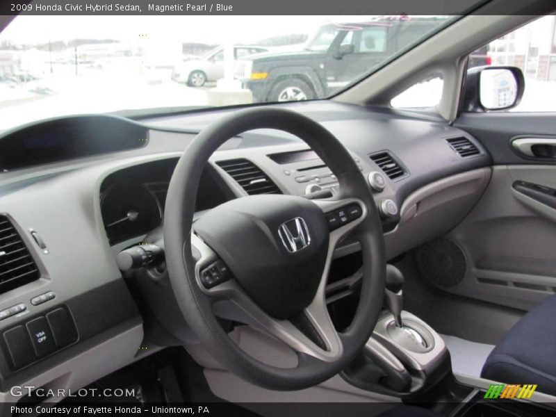 Magnetic Pearl / Blue 2009 Honda Civic Hybrid Sedan