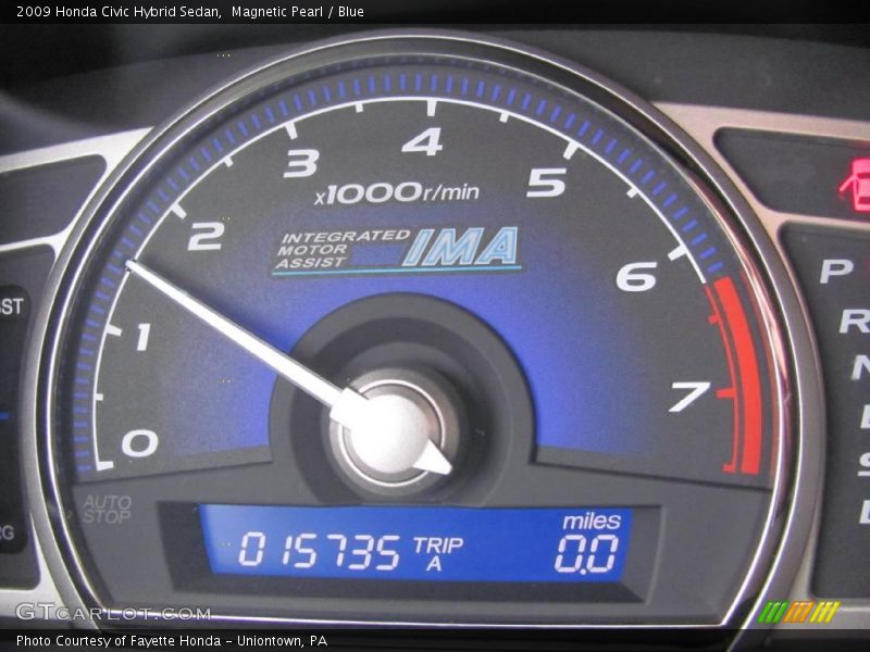 Magnetic Pearl / Blue 2009 Honda Civic Hybrid Sedan