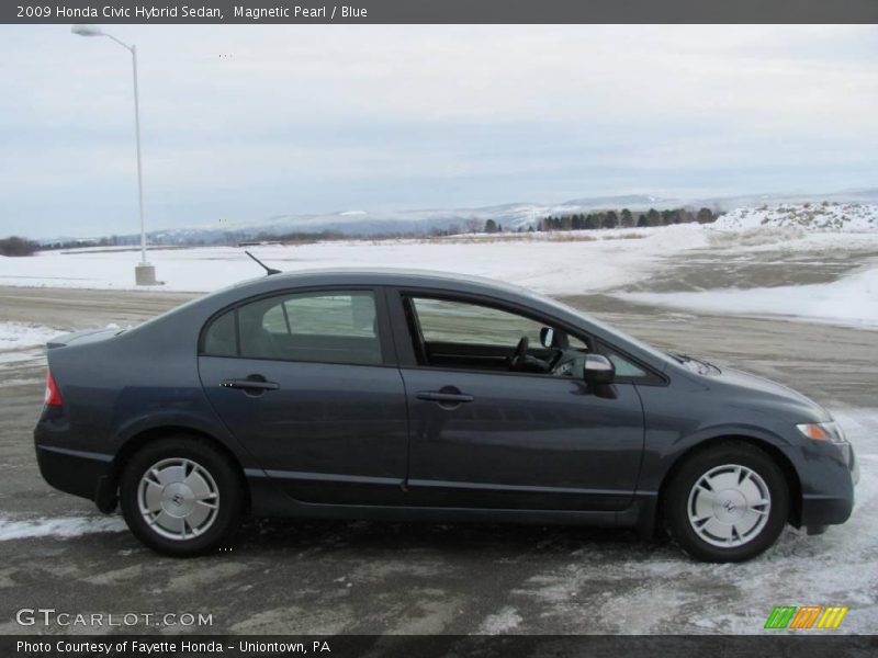 Magnetic Pearl / Blue 2009 Honda Civic Hybrid Sedan