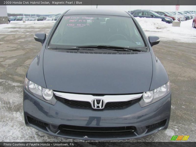 Magnetic Pearl / Blue 2009 Honda Civic Hybrid Sedan