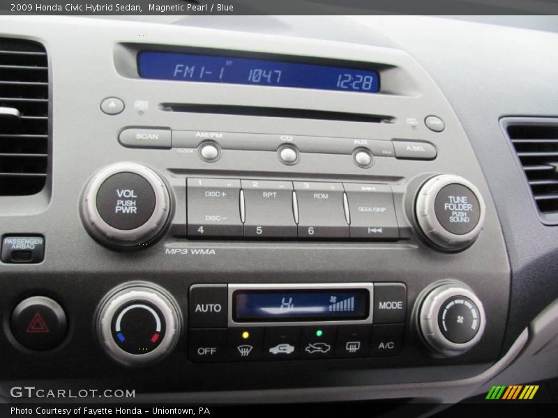 Magnetic Pearl / Blue 2009 Honda Civic Hybrid Sedan
