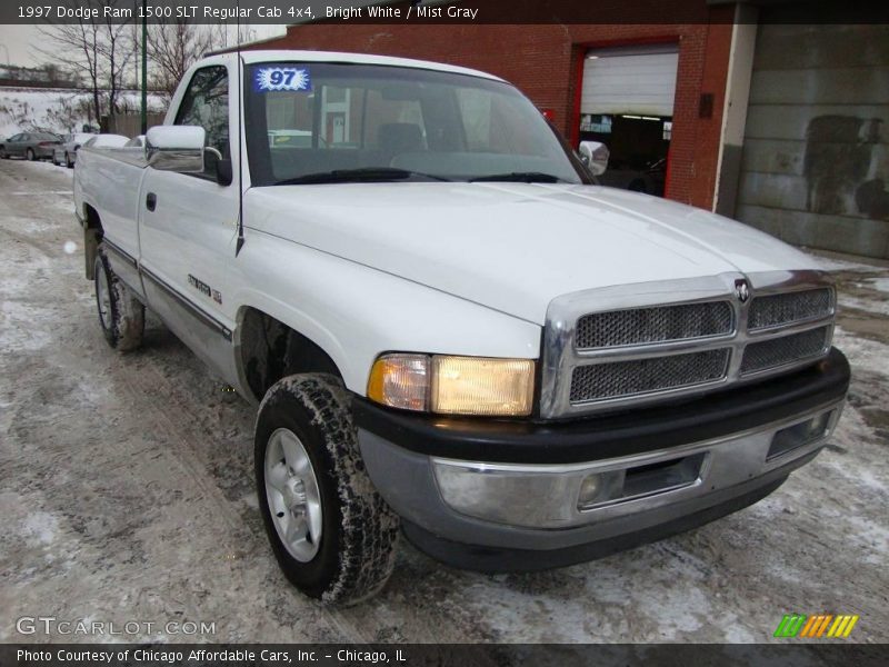 Bright White / Mist Gray 1997 Dodge Ram 1500 SLT Regular Cab 4x4