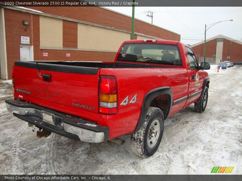 Victory Red / Graphite 2000 Chevrolet Silverado 2500 LS Regular Cab 4x4