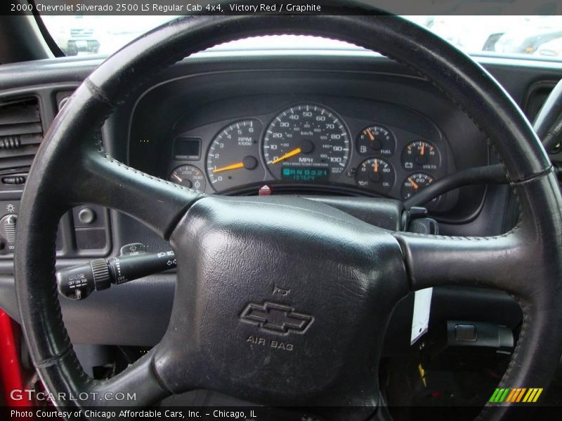Victory Red / Graphite 2000 Chevrolet Silverado 2500 LS Regular Cab 4x4